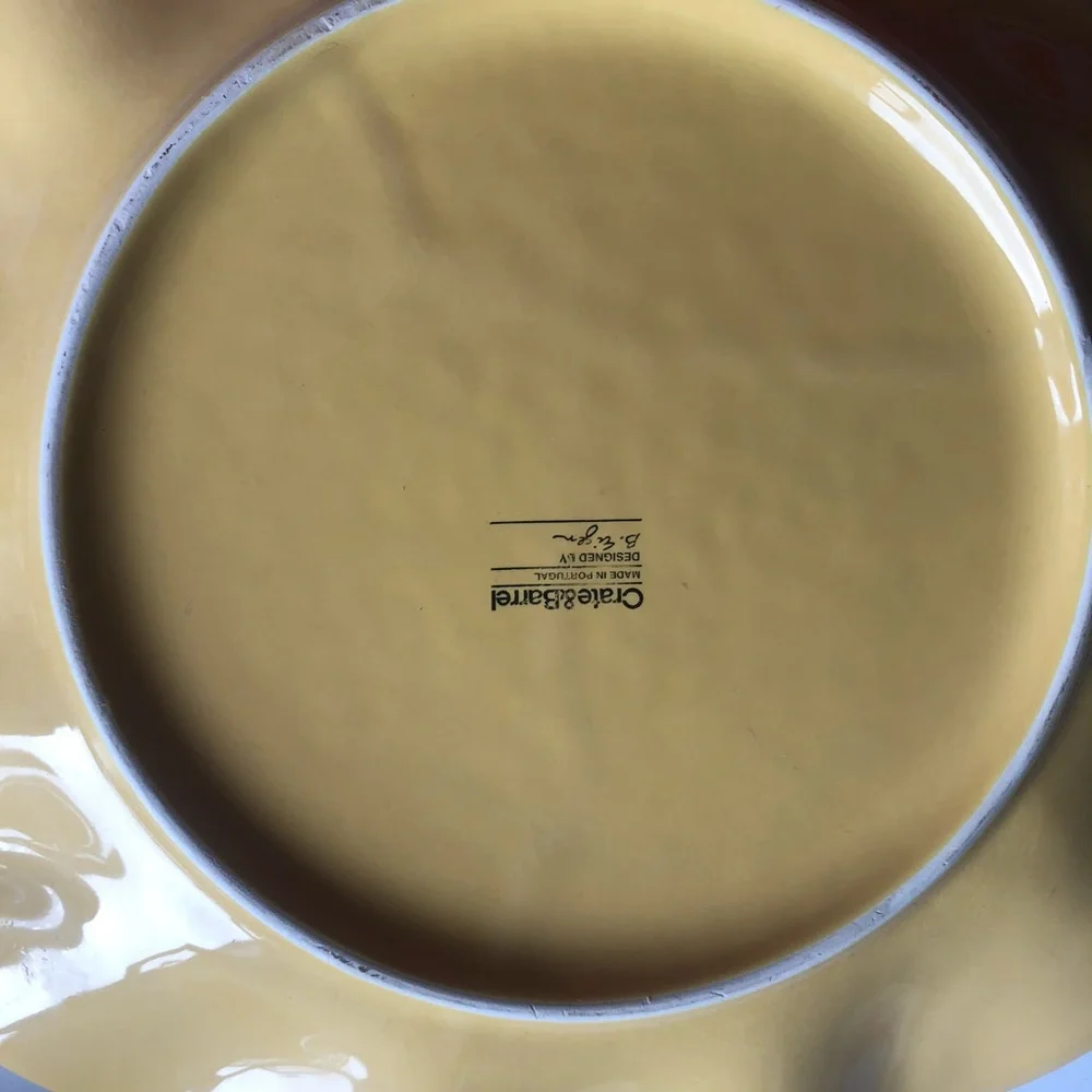 Two 2 Crate & Barrel Dinner Plates